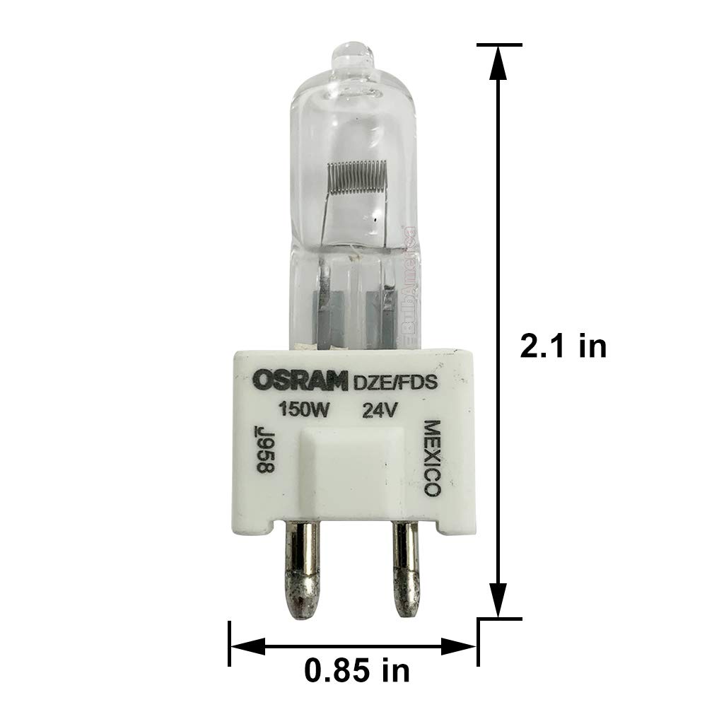 OSRAM SYLVANIA DZE/FDS (54755) 150W 24V GZ9.5 / 2-PIN PREFOCUS